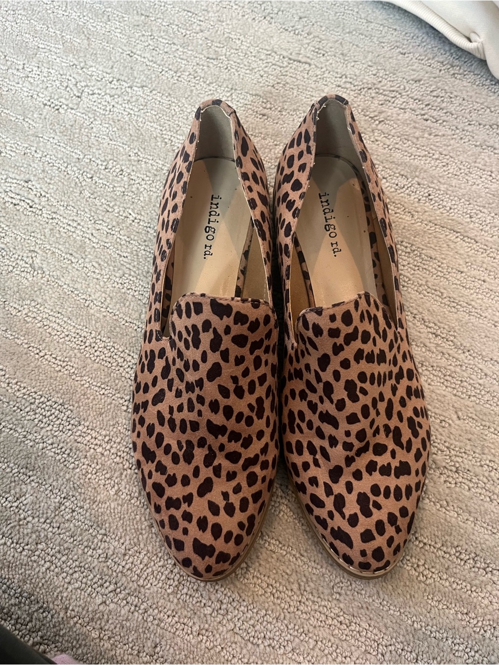Leopard Print Slip-On Loafers